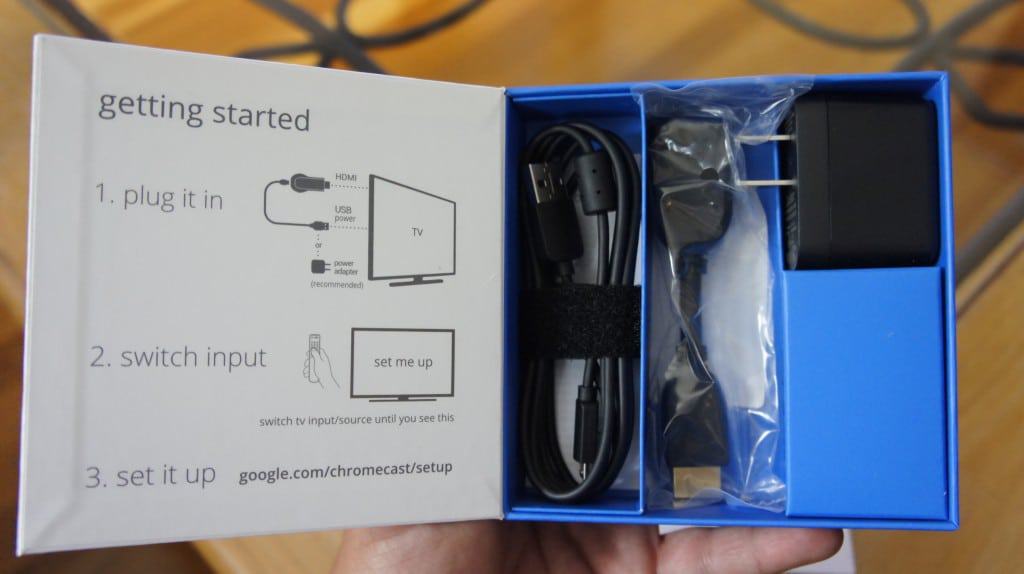 Unboxing of google chromecast