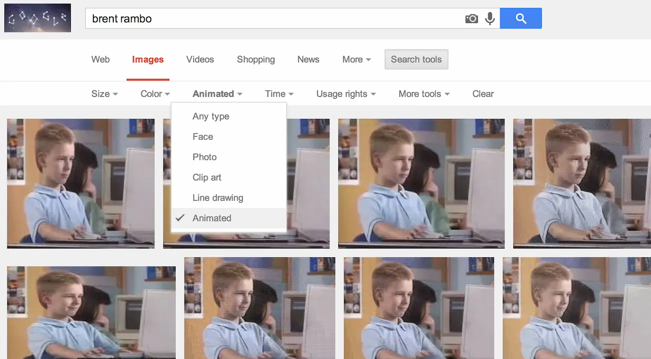 Image of brett rambo how to search for a gif