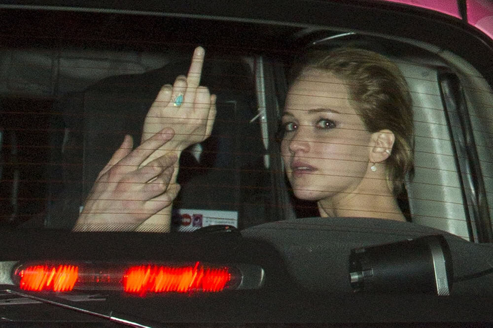 Jennifer Lawrence is angry.