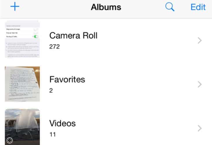 Ios 8 camera roll beta