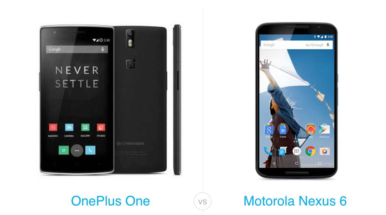 OnePlus One vs Nexus 6