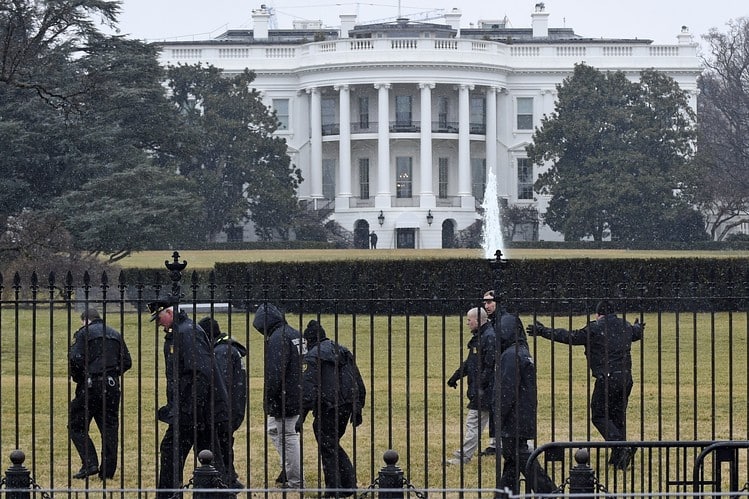 Drone crashes onto white house lawn