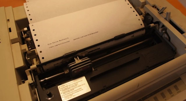 A printer that plays mozart