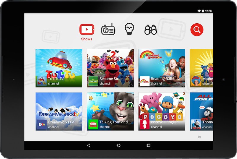 Youtube kids screenshot