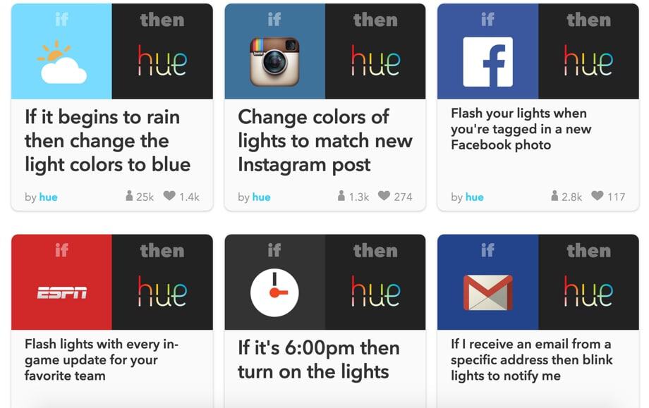 Philips hue ifttt