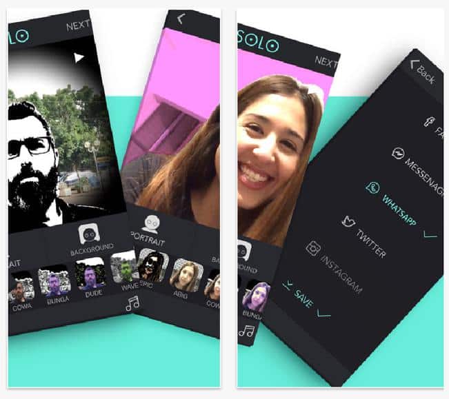 The SOLO app gives its users a fun and exciting new way to create selfies