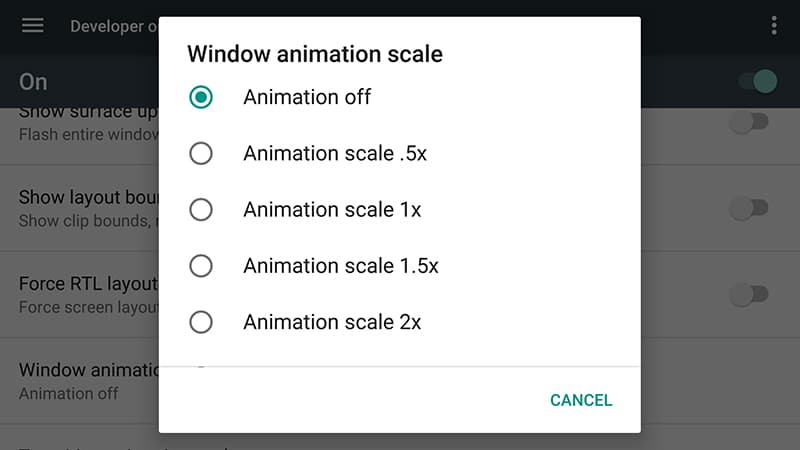 Android wallpaper scale