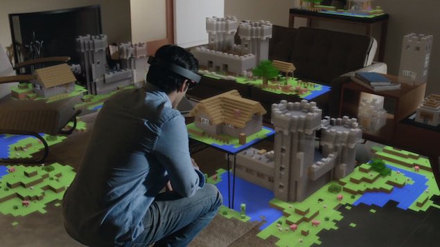 Minecraft hololens