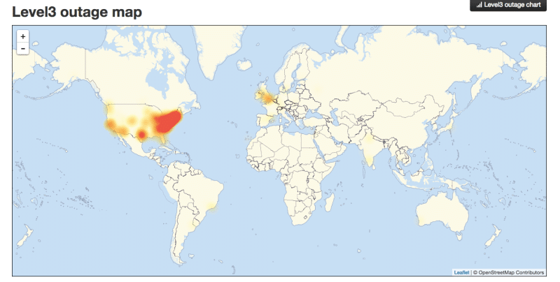 internet outage map