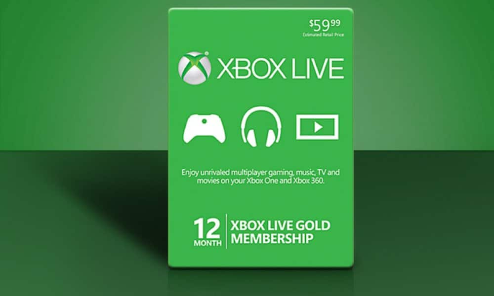 xbox gold one year