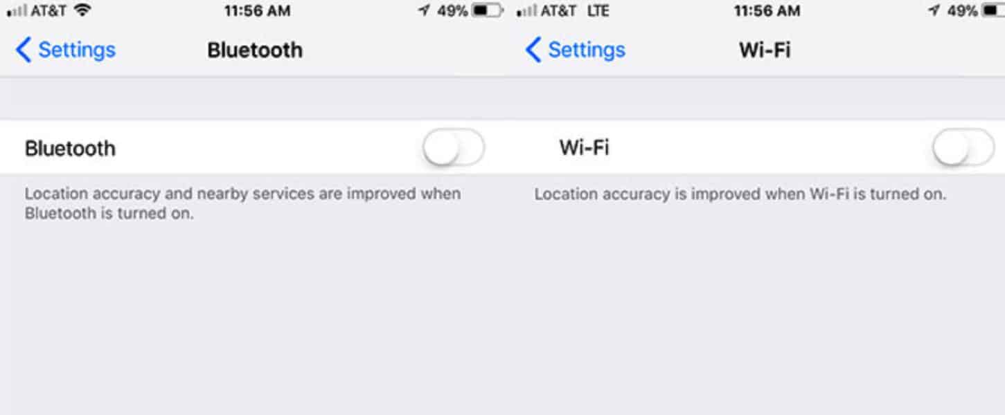 Wifi bluetooth ios 11