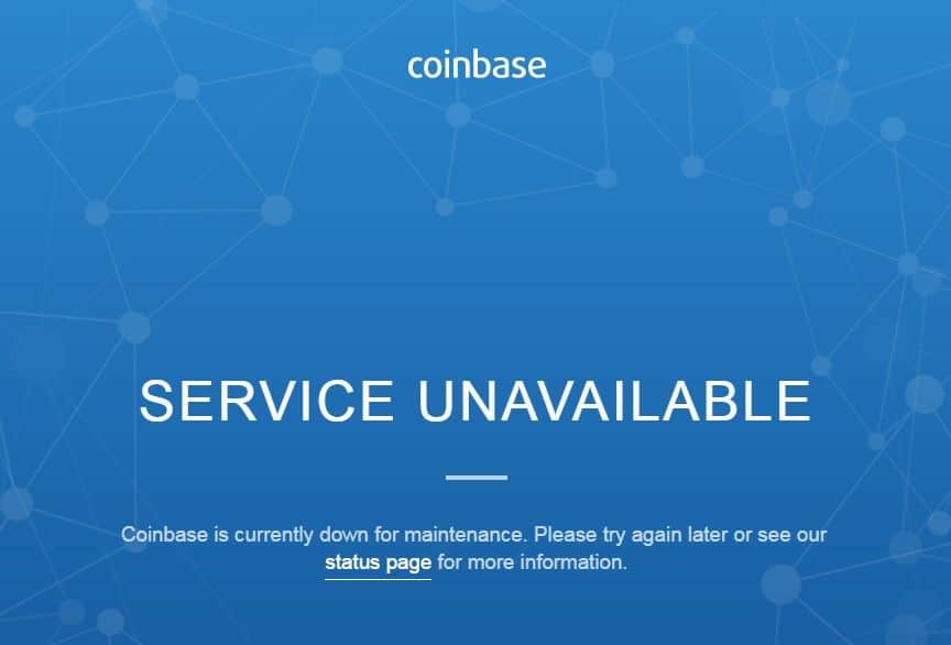 coinbase down