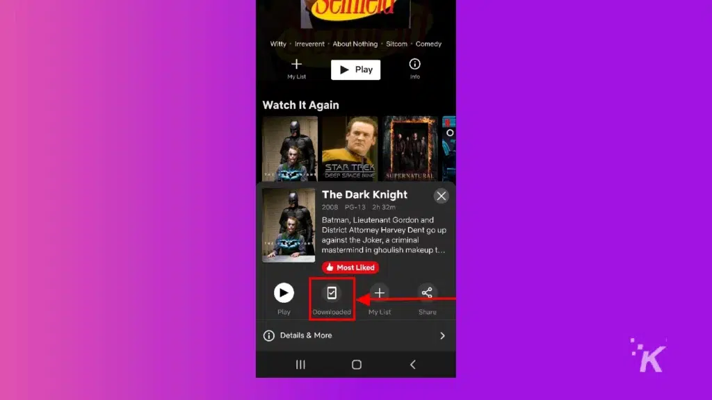 Netflix mobile app download movie