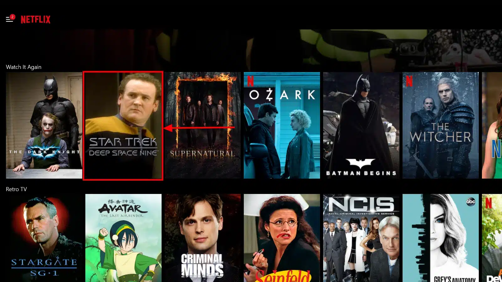 Netflix pc app choose show