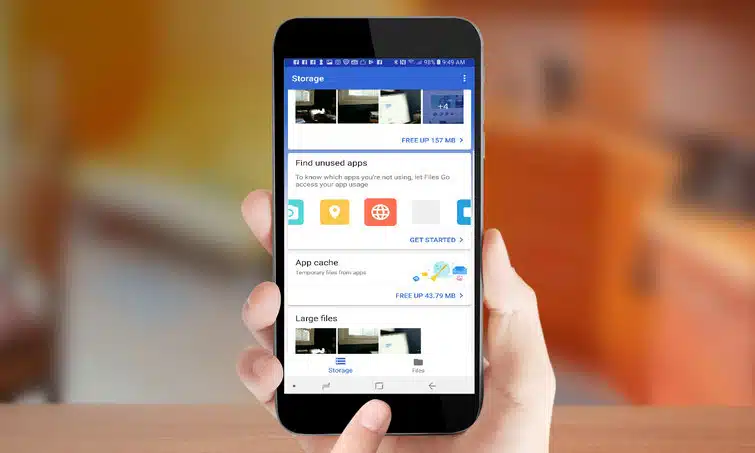 how to manage storage files go google