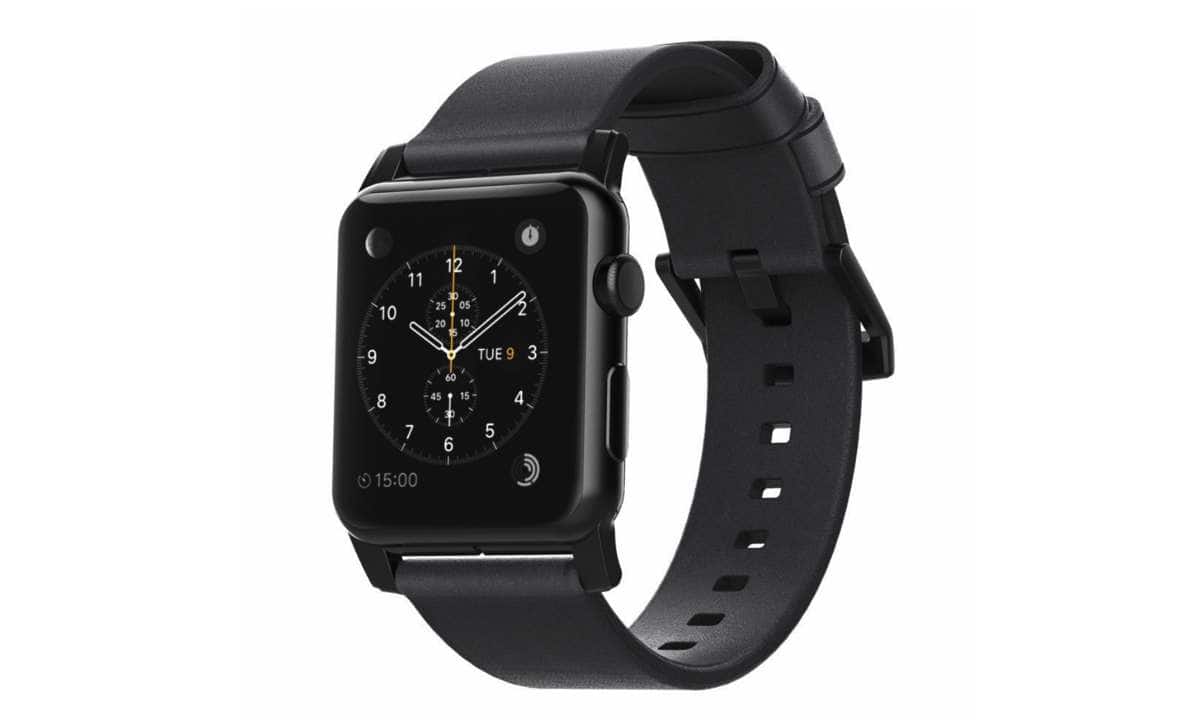 nomad leather strap apple watch