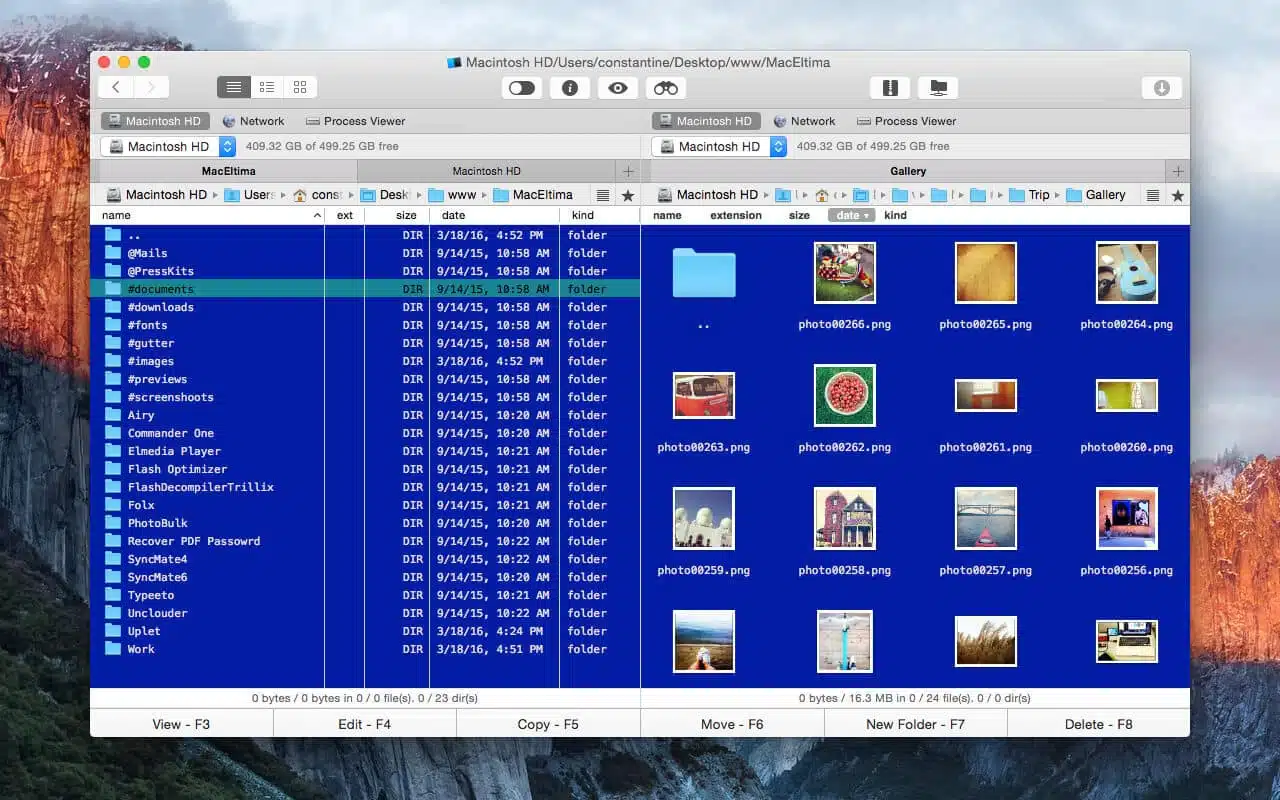 commander one, finder alternative, dual-pane
