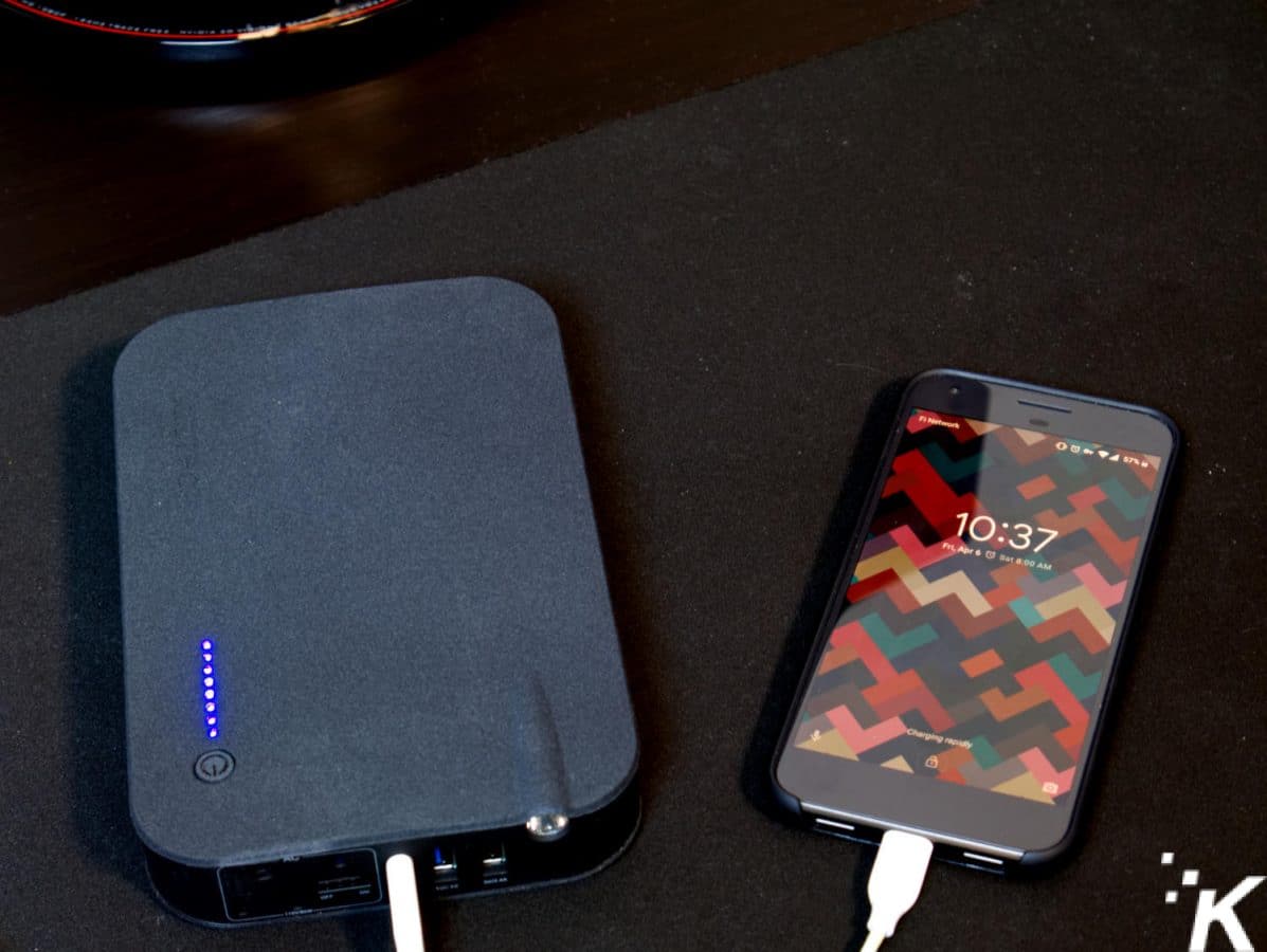 Charging smartphone with volt