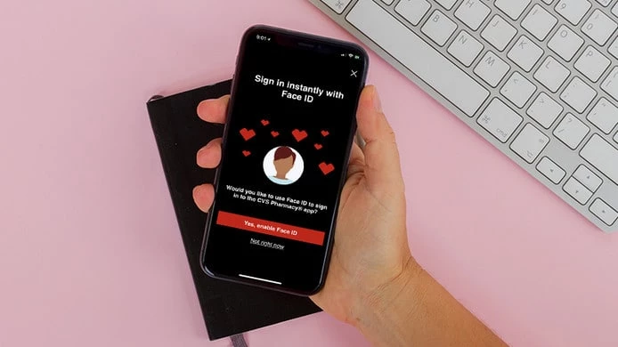 signing into apps with face id