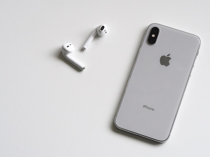 apple iphone x with airpods