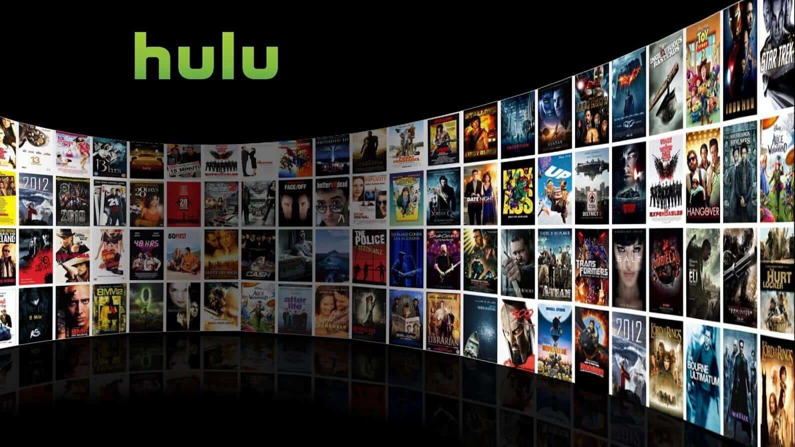 hulu splash screen showing various shows and movies