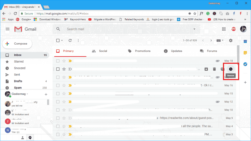 Here's how to snooze emails in gmail for web, android, and ios