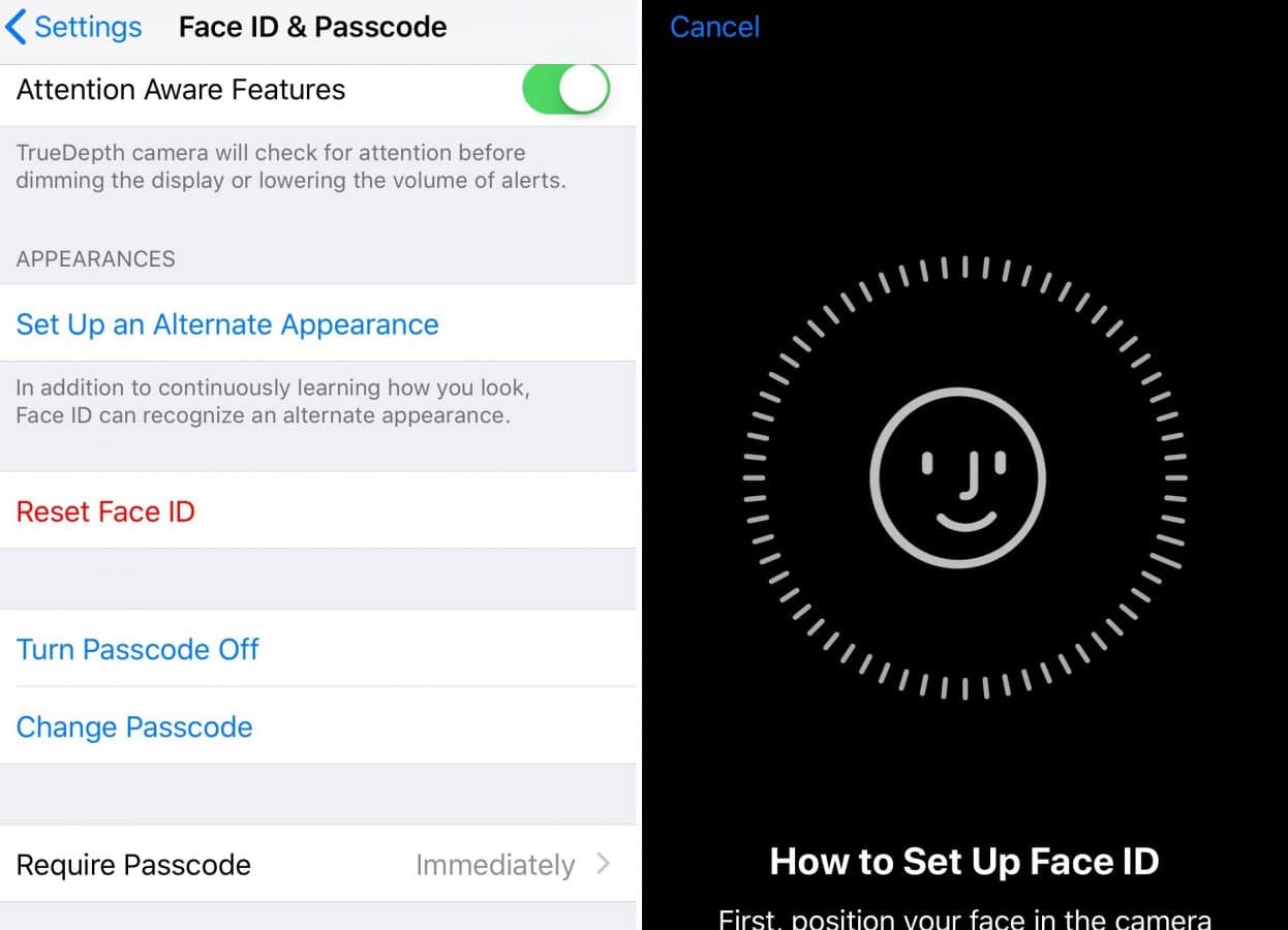 Apple iOS 12 gives Face ID the ability to scan two different people