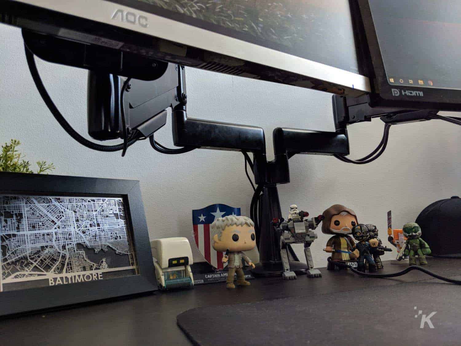 echogear dual monitor desk mount