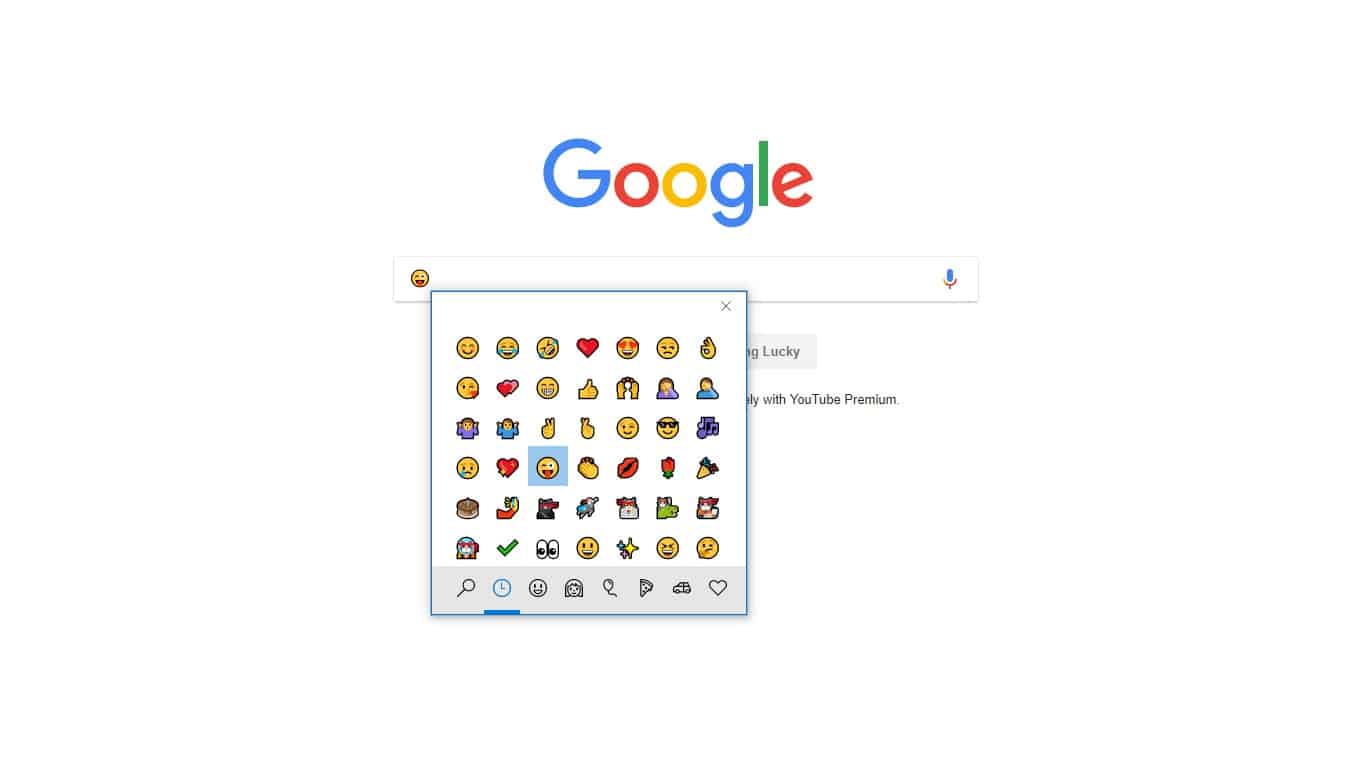 emoji keyboard chrome