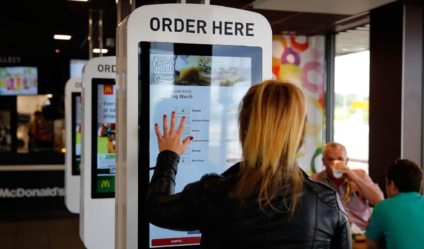 Mcdonald's kiosk