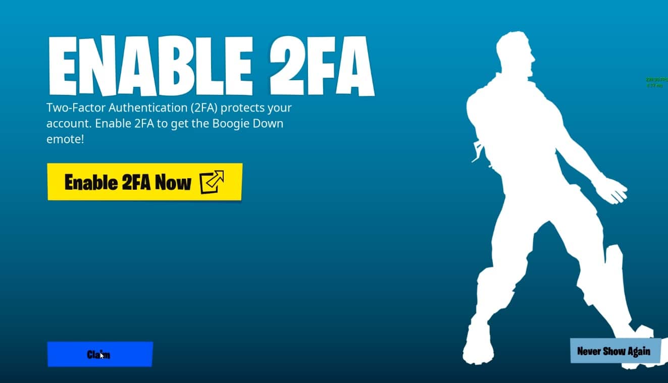 Fortnite 2fa