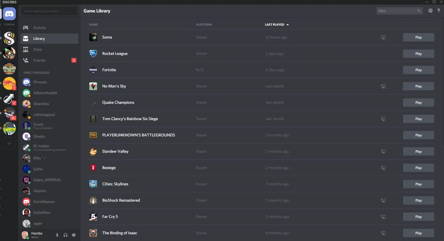 discord library