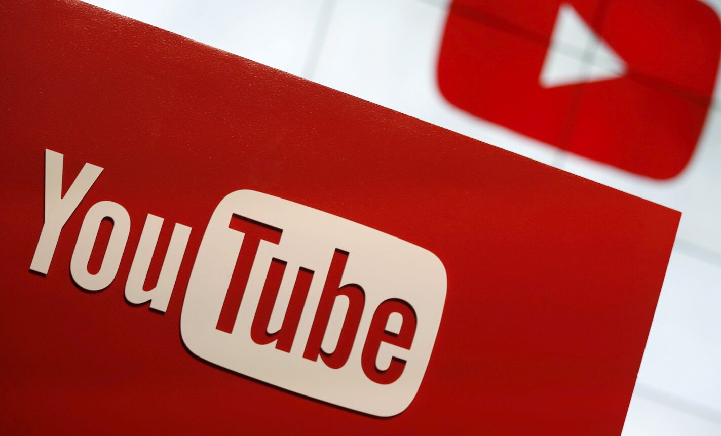 red youtube logo sign