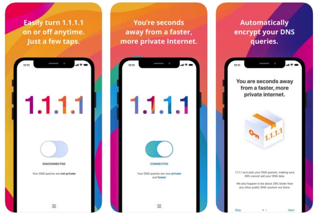 Cloudfare dns android ios