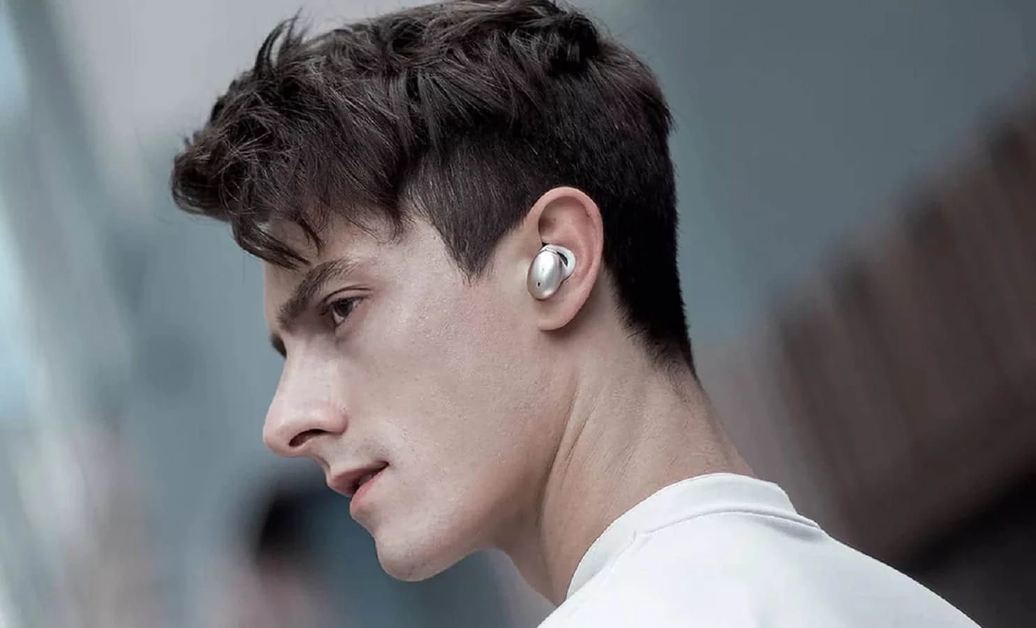 1more stylish tws earbuds in man's ear
