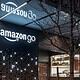 An amazon go store with bright lights