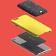 bunk wireless charger breakdown on red background