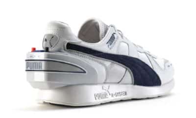 puma shoes on white background