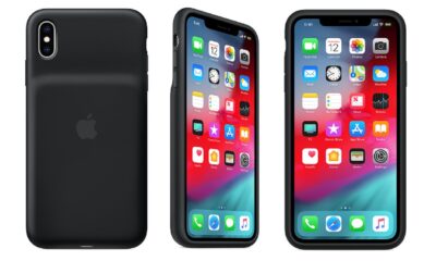 apple iphone charging case showing all three sides