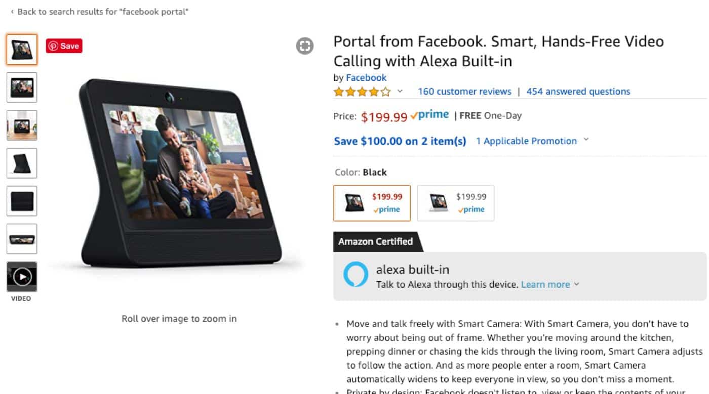 Facebook portal fake reviews on amazon