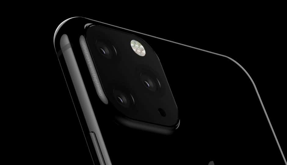 Triple camera apple iphone mockup