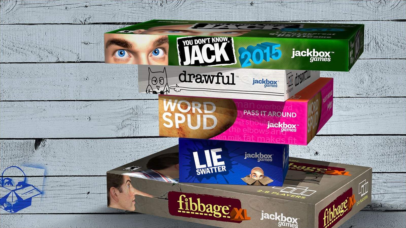 Jackbox games stacked up