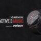 garmin vivoactive 3 music smartwatch on grey background