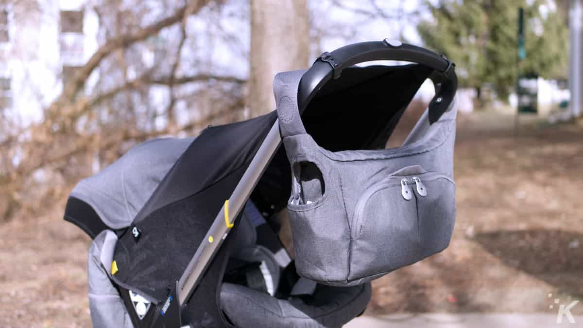 The top of the back of the donna car seat