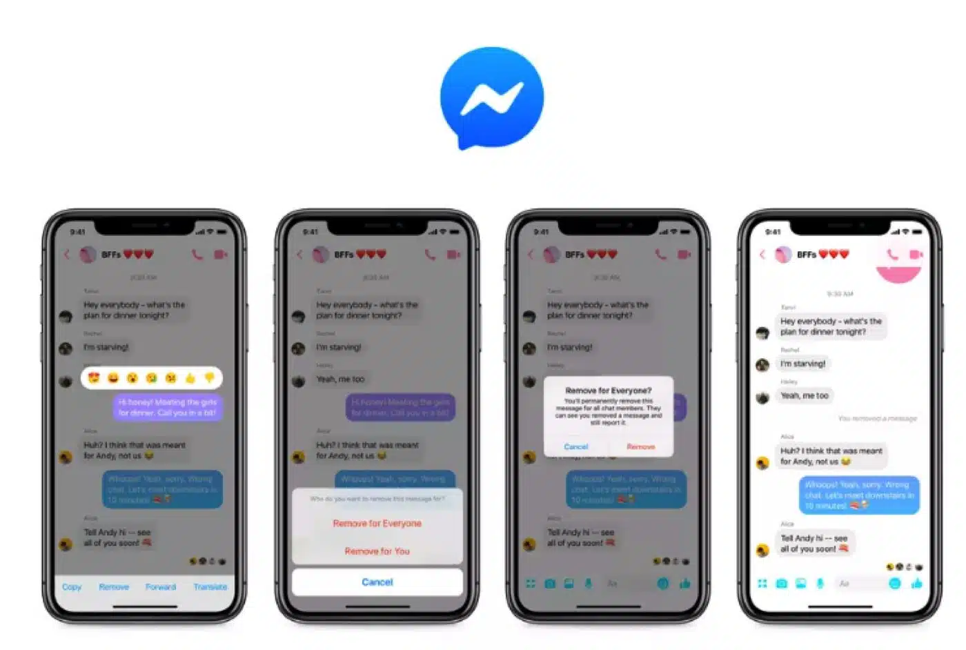 facebook messenger unsend feature