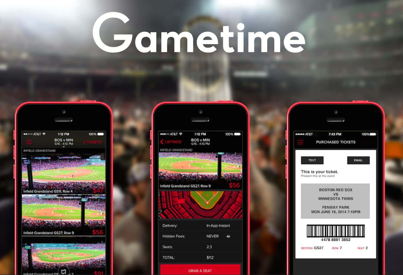 Gametime will let you score tickets for games that already started