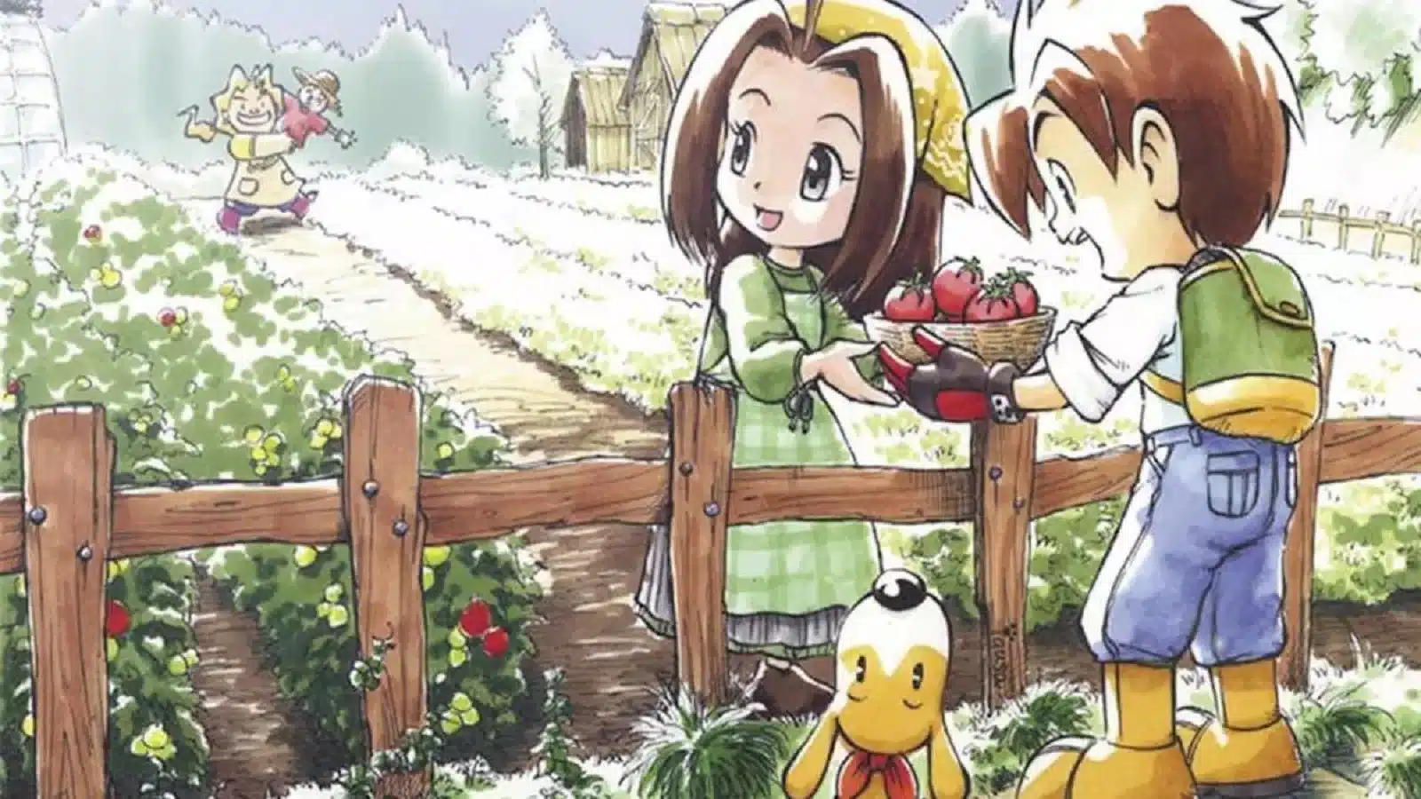 harvest moon characters on a farm