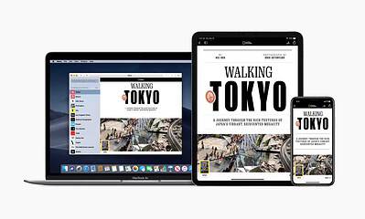 Apple news plus being shown on multiple devices