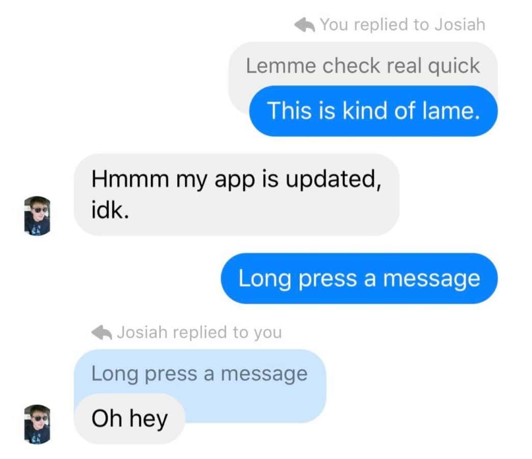 Facebook Messenger does threaded messages now
