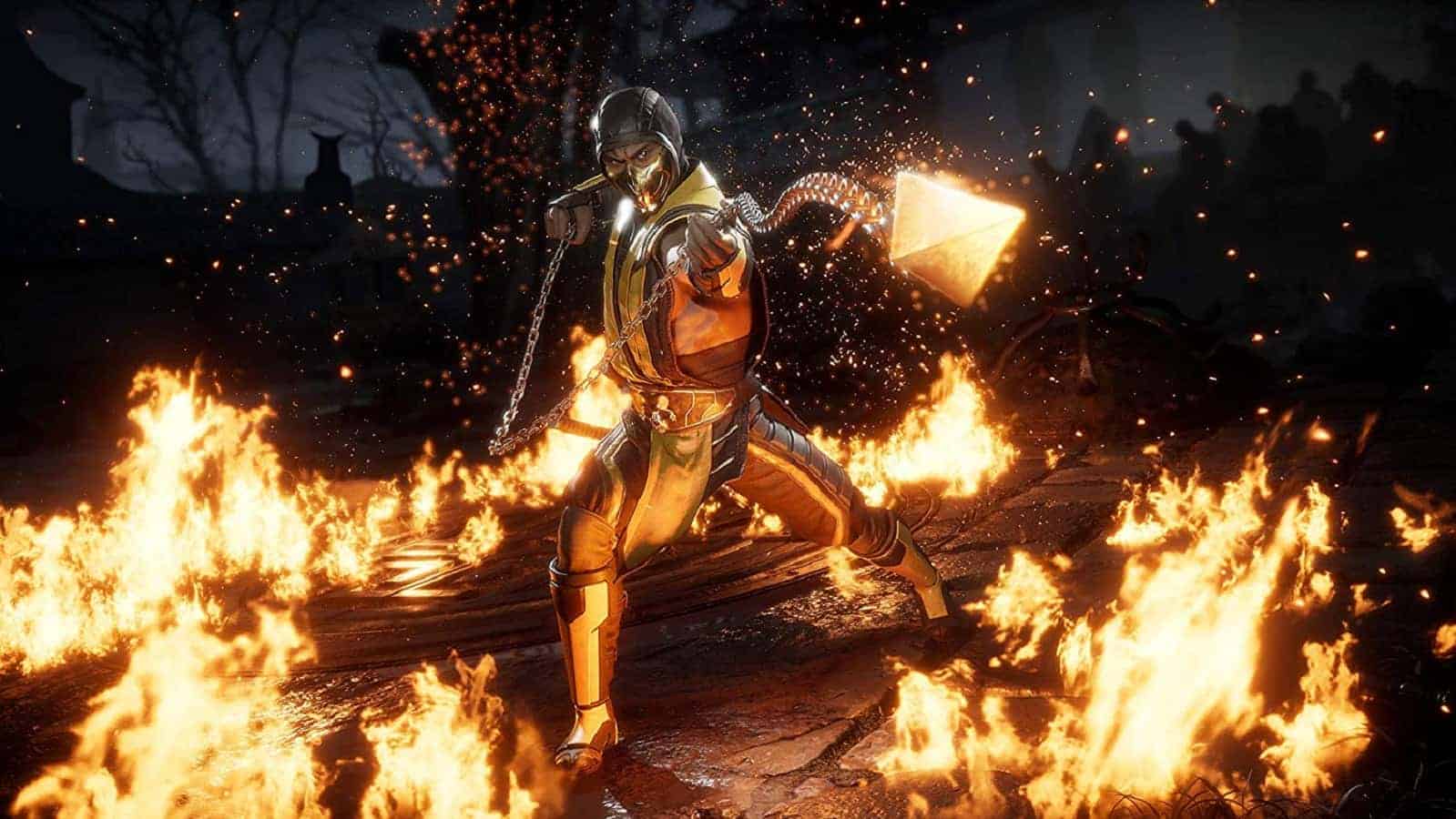 mortal kombat 11 showing off scorpion